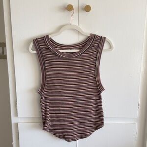 We The Free Multicolor Striped Tank Top